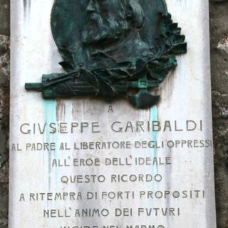 Plaque to Giuseppe Garibaldi