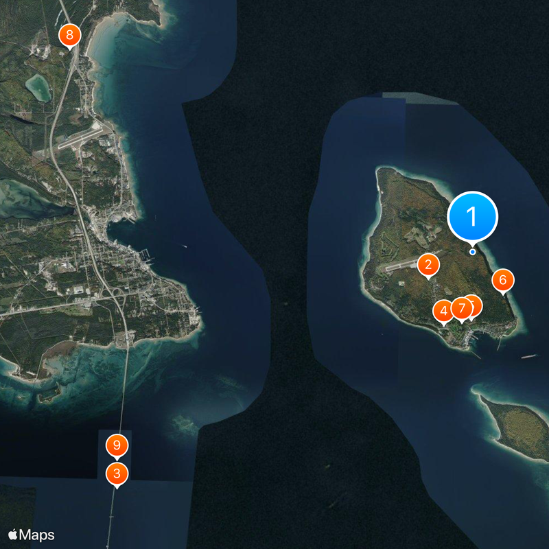 Mackinac National Park Mapa