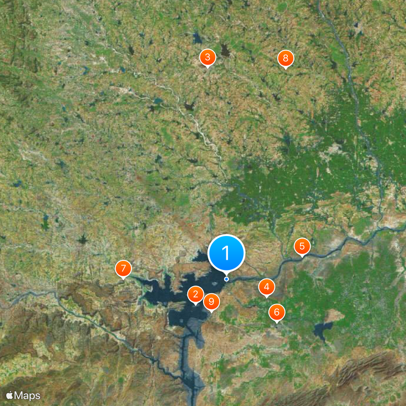 Nagarjuna Sagar Dam Map
