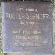 Stolperstein en memoria de Rudolf Stender