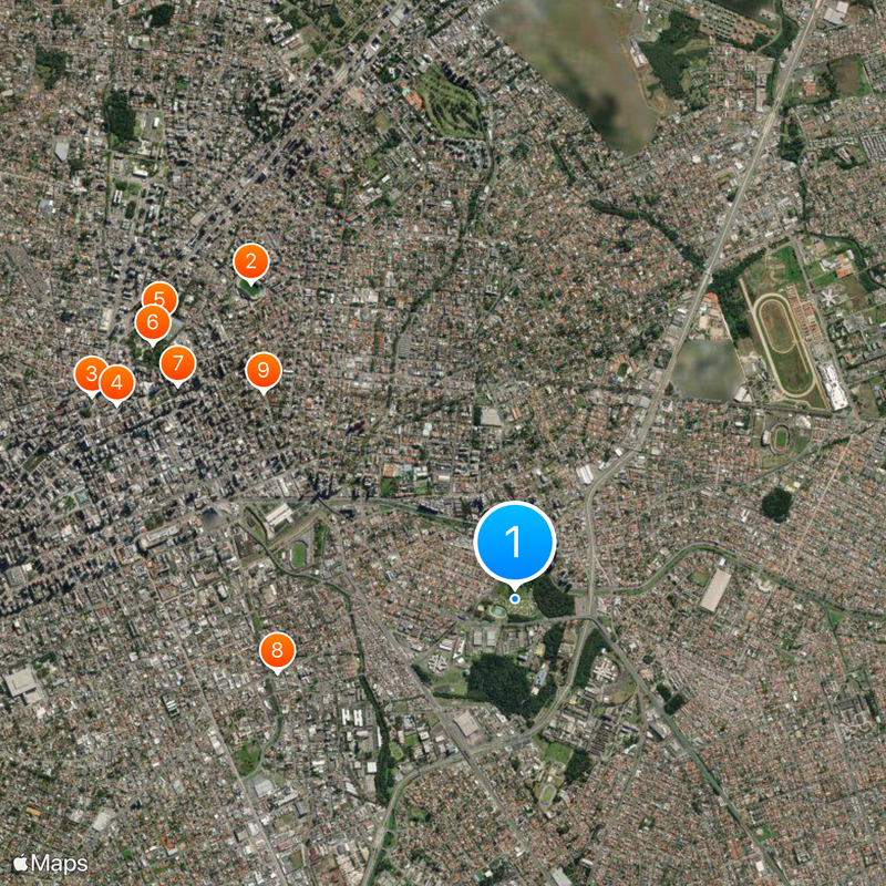 Botanical Garden of Curitiba Mapa