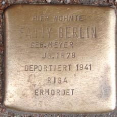 Stolperstein dedicated to Fanny Berlin