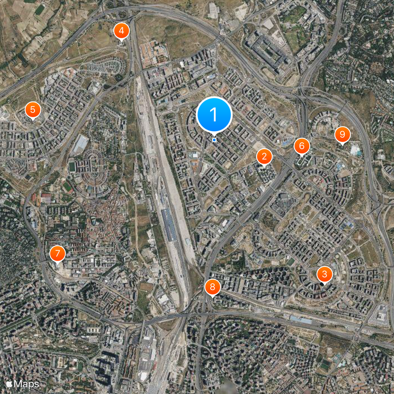 Las Tablas Map