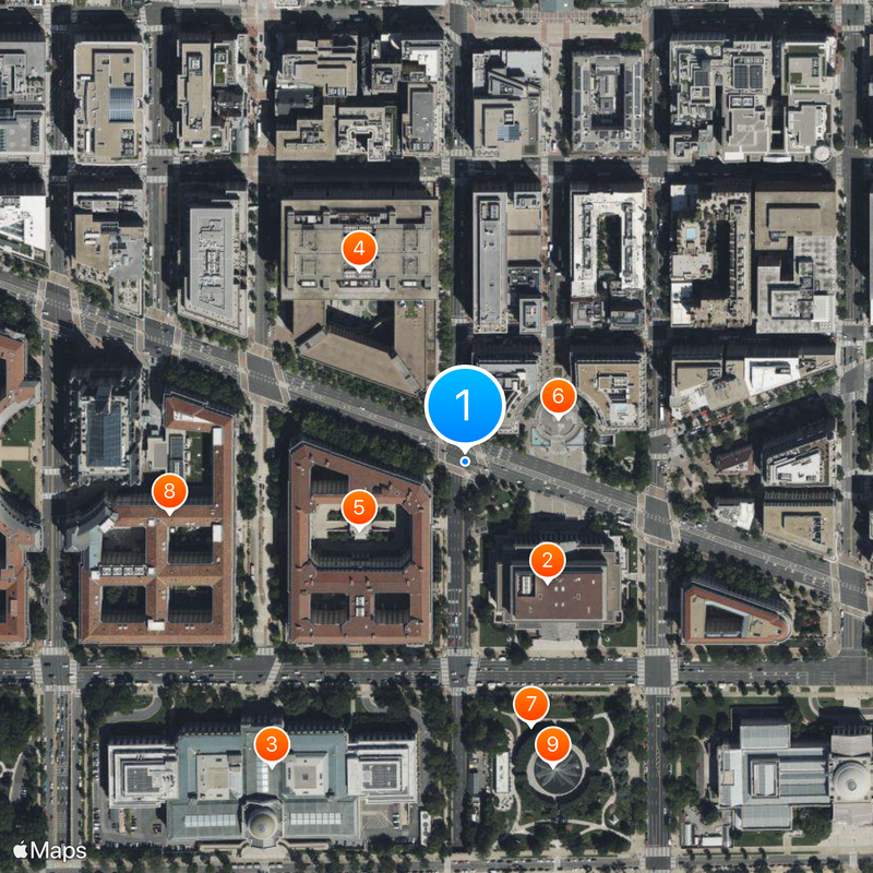 Pennsylvania Avenue Map