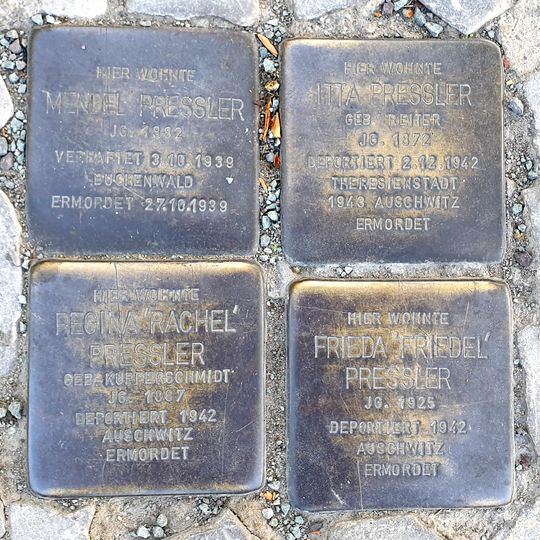 Stolperstein dedicated to Itta Pressler