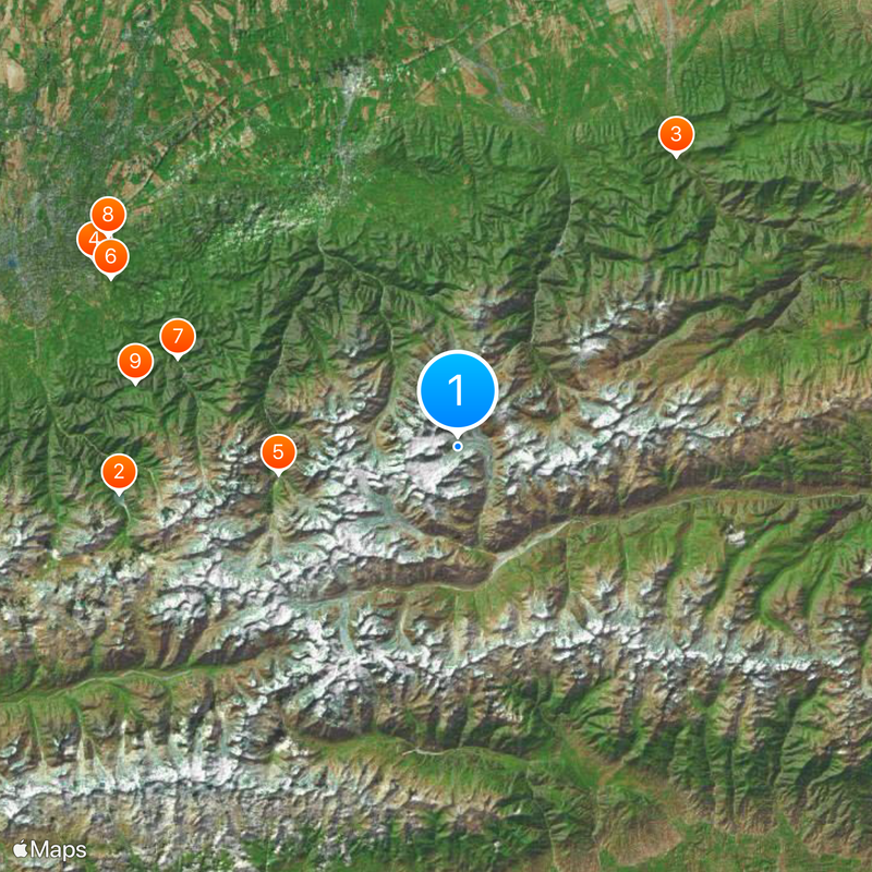 Almaty State Nature Reserve Mapa