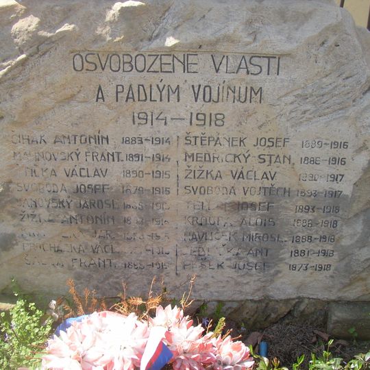 Pomník padlým v Hrusicích