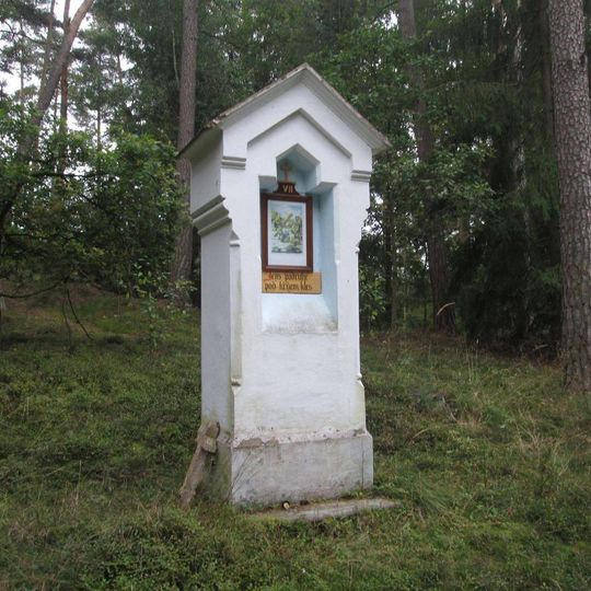Kaplička na křížové cestě na Dunajovické hoře - 7. zastavení