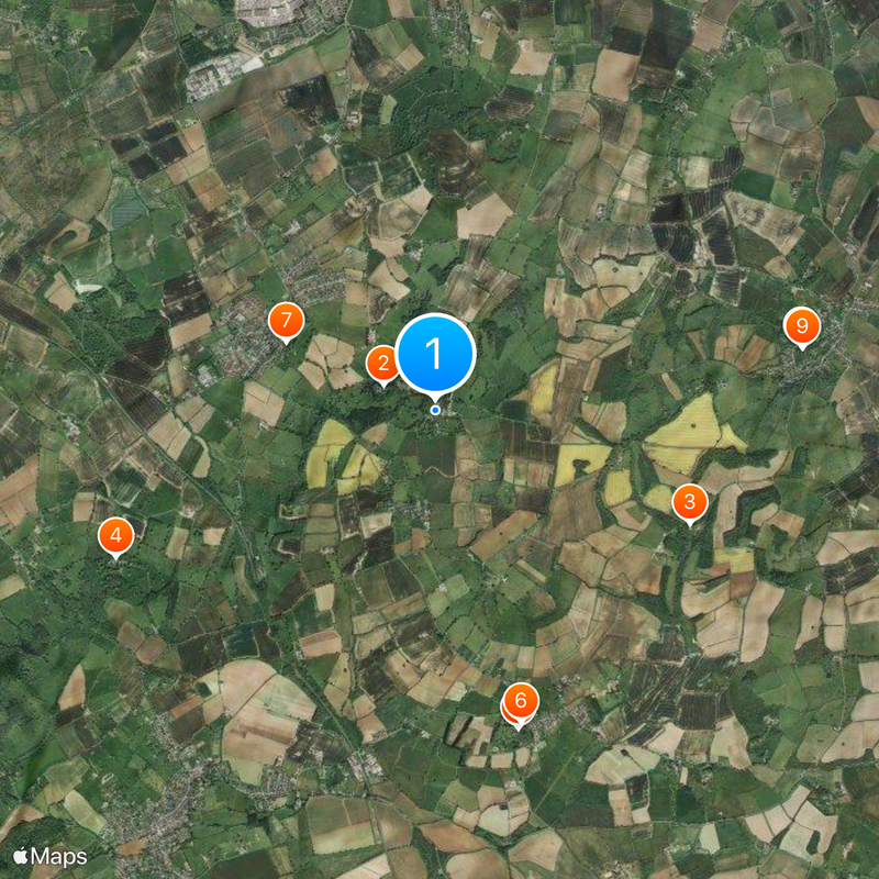 Hidcote Manor Garden Map