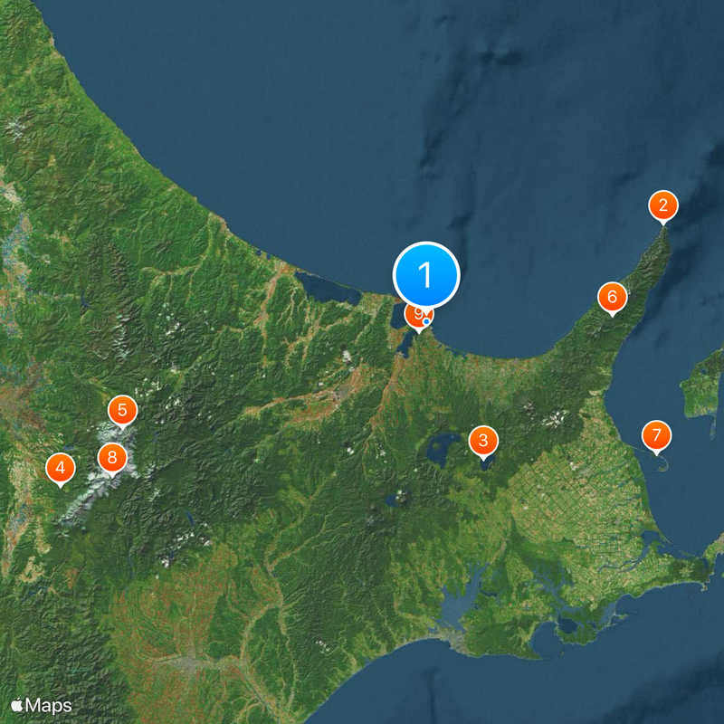 Ufficio sottoprefettizio generale di Okhotsk Mappa