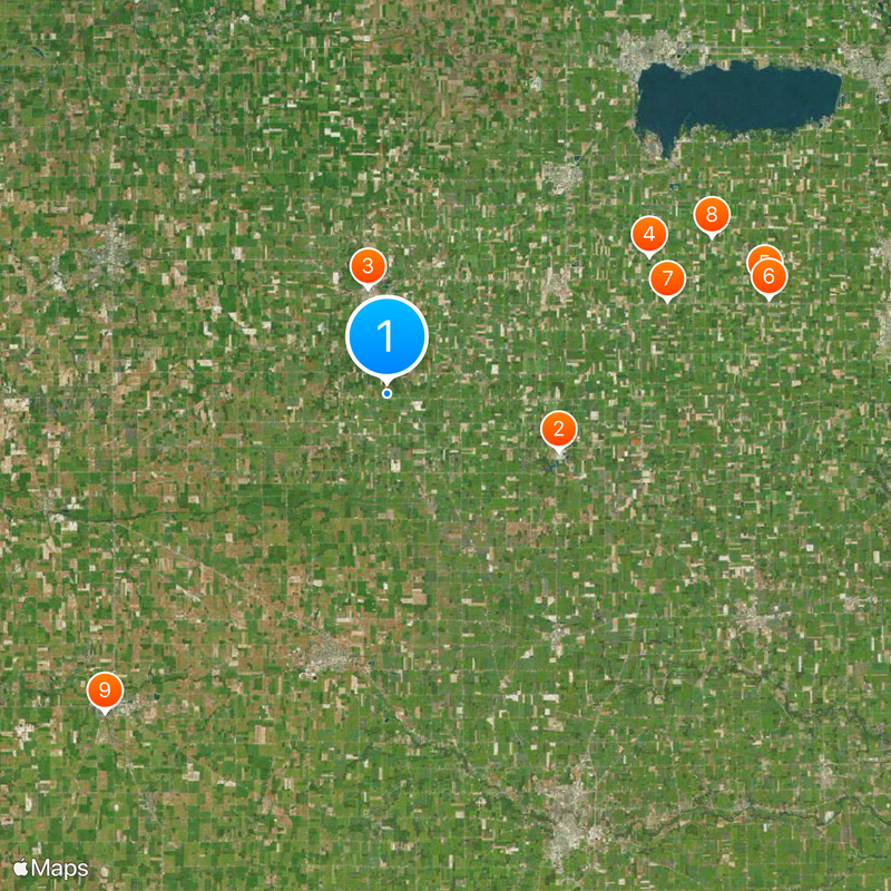 Wabash River Map