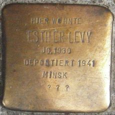 Stolperstein dedicated to Esther Levy