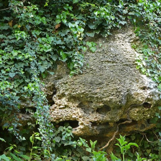 Erdgeschichtlicher Aufschluss "Neckarnagelfluh" am Kursaal