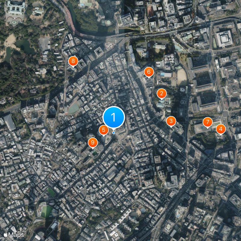 Akasaka Sacas Map