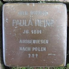 Stolperstein dedicated to Paula Heine