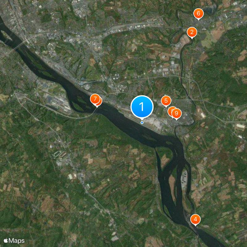Harrisburg International Airport Map