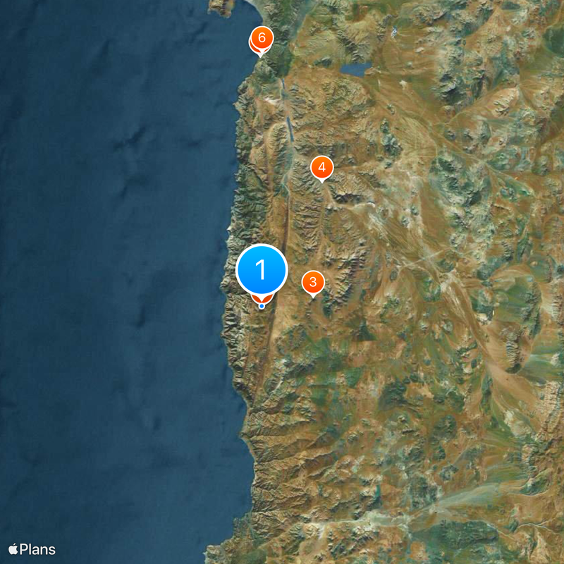 Observatoire du Cerro Paranal Carte