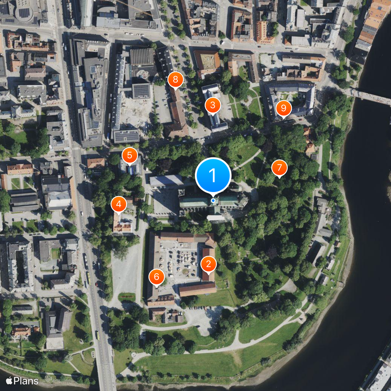 Nidaros-domkerk Kaart