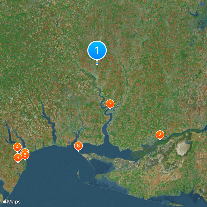 Obwód mikołajowski Mapa