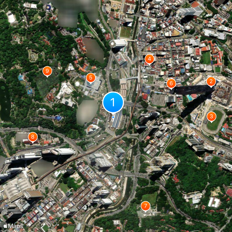 Kuala Lumpur railway station Mapa