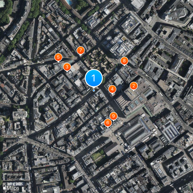 Covent Garden tube station Map