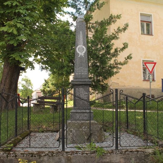 War memorial in Hojná Voda