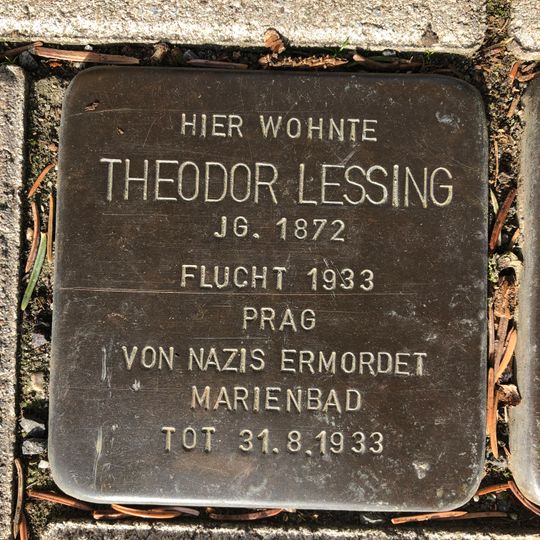 Stolperstein für Theodor Lessing