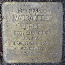 Stolperstein dedicated to Margarethe Berger