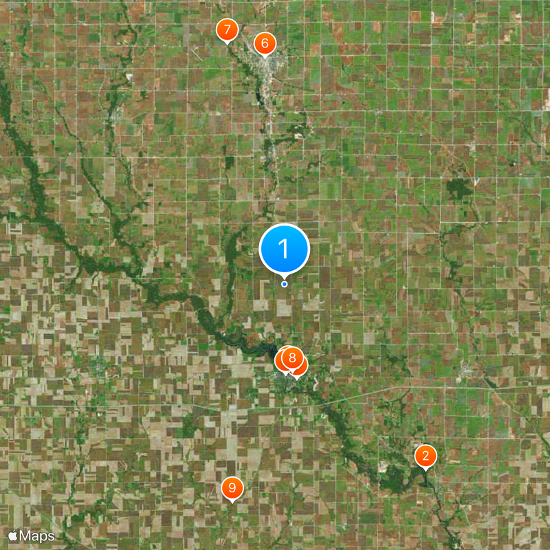 Iowa's 1st congressional district Map