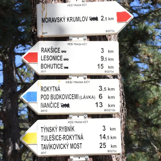 Rozcestník Moravský Krumlov - nám.