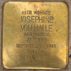 Stolperstein en memoria de Josephine von Halle