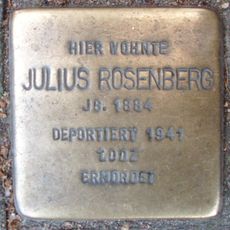 Stolperstein dedicated to Julius Rosenberg