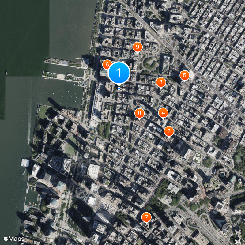 Tribeca Grill Map