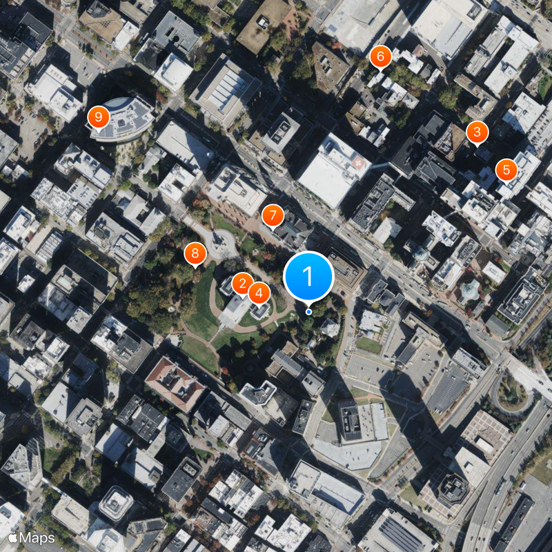 Governor’s Mansion Map