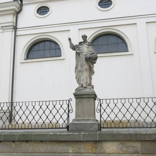 Socha svatého Vincence Ferrerského na rampě okolo kostela svatého Michala v Brně