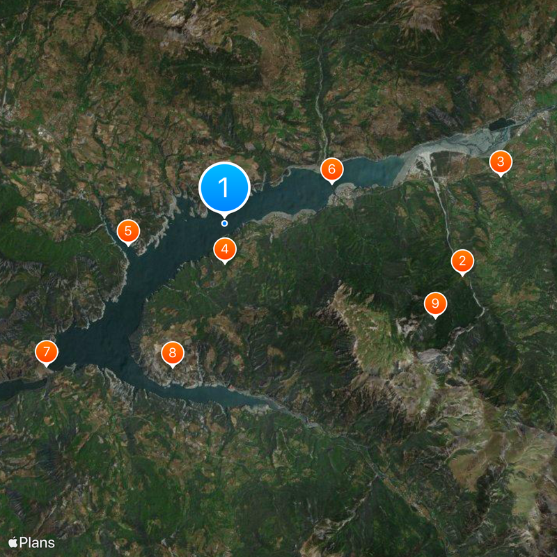 Jezioro Serre-Ponçon Mapa
