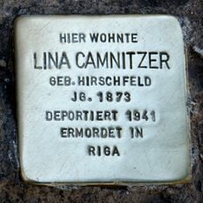 Stolperstein dedicated to Lina Camnitzer