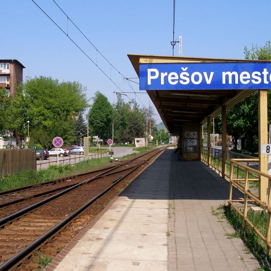 Prešov mesto railway station