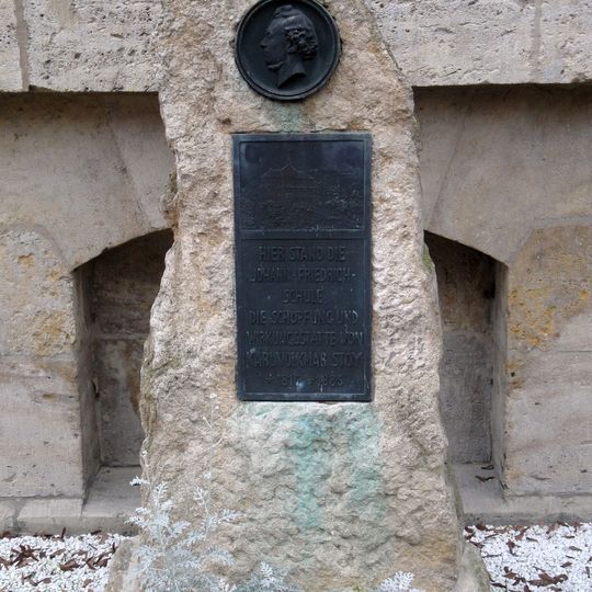 Denkmal für die Johann-Friedrich-Schule und Karl Volkmar Stoy