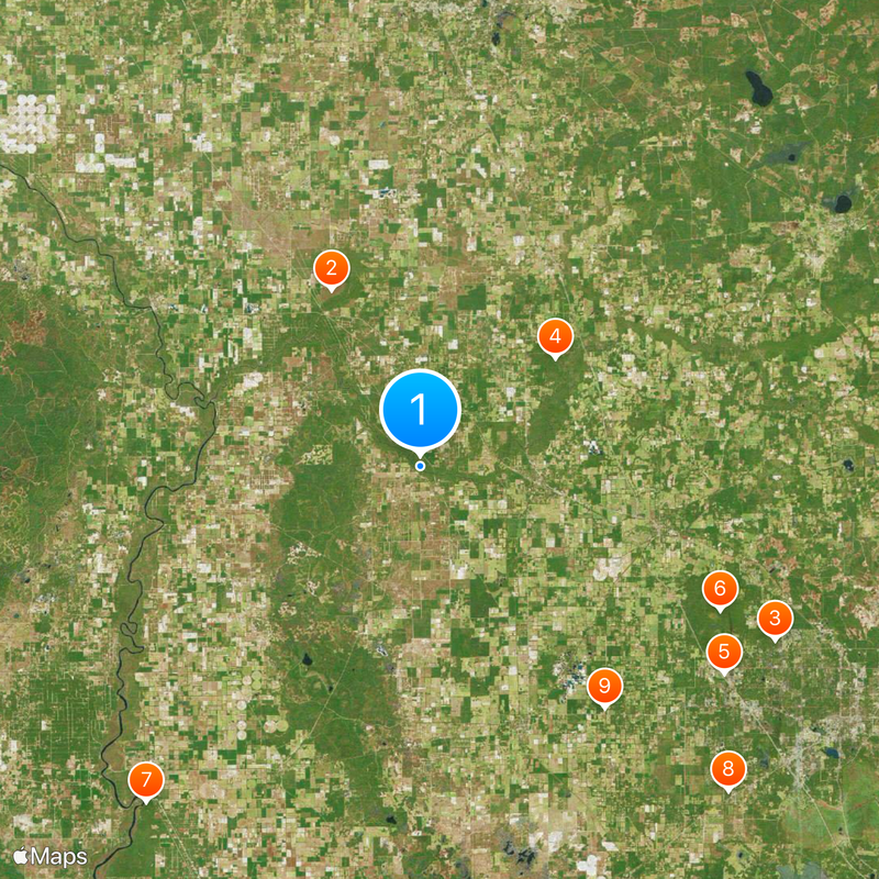 Ginnie Springs Carte