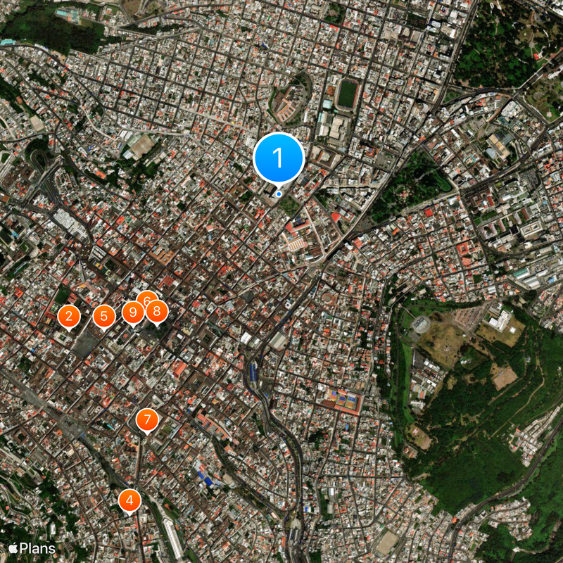 Basilique du Vœu national de Quito Carte