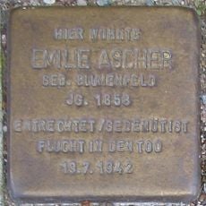 Stolperstein en memoria de Emilie Ascher