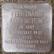 Stolperstein dedicated to Ferdinand Rosenstein