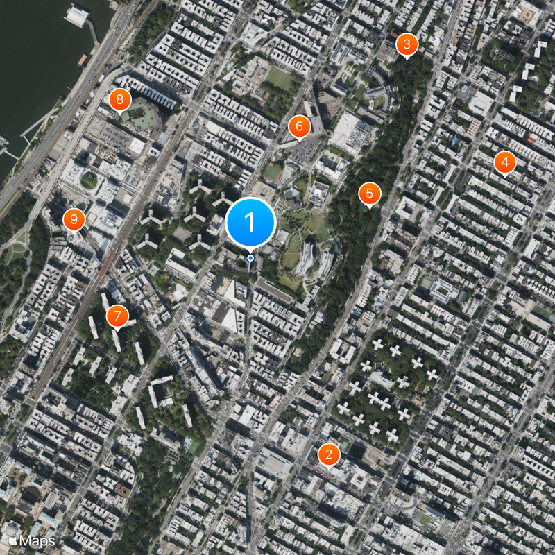 Knickerbocker Hospital Map