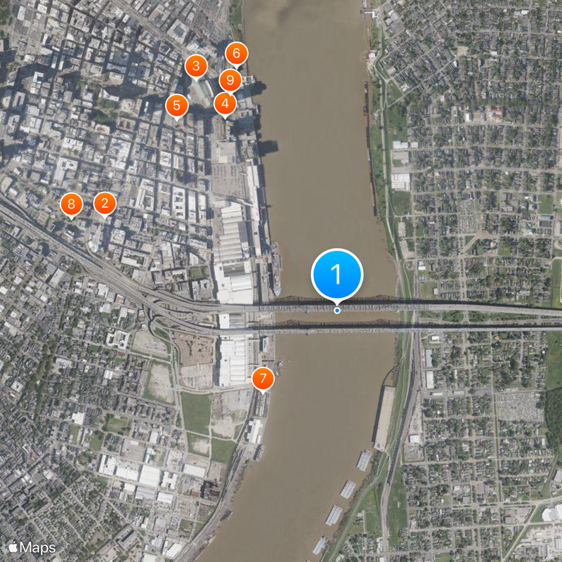Crescent City Connection Mapa