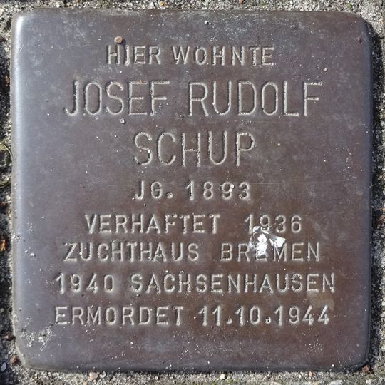 Stolperstein für Josef Rudolf Schup