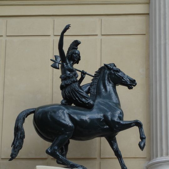 Female Warrior on Horseback