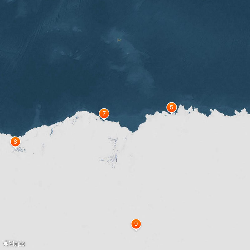Base antarctique McMurdo Carte