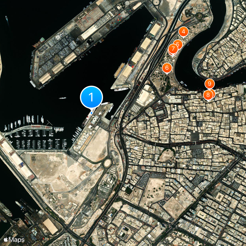 RMS Queen Elizabeth 2 Mapa