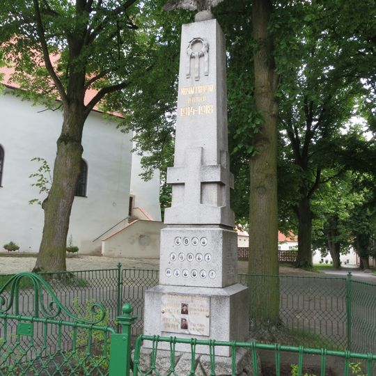 World Wars memorial in Budeč